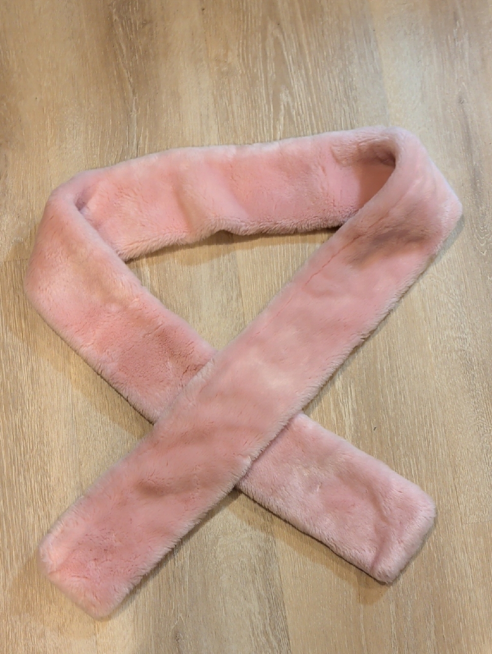 Y2K Pink Faux Fur Scarf - Women's Accessory